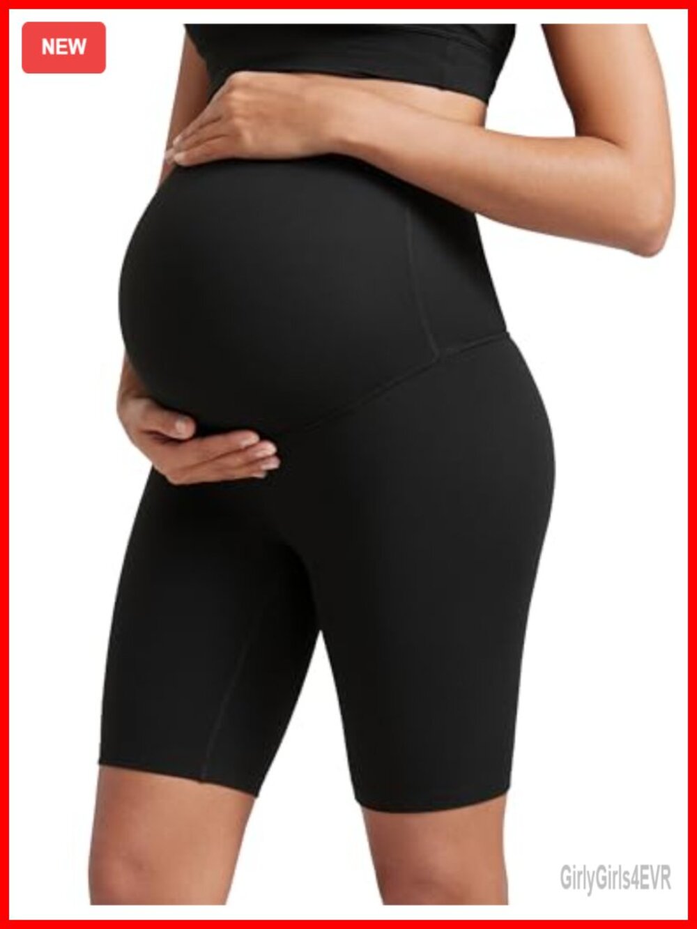 Maternity Biker Shorts 8 Inch Butterluxe High Rise Yoga Lounge
